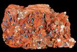 Malachite and Azurite with Limonite Encrusted Quartz - Morocco #132587-3